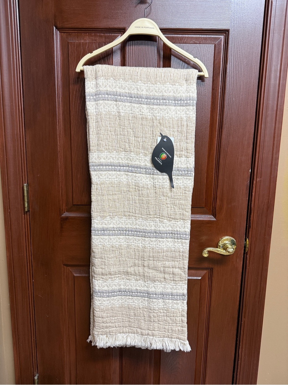 Piscatextil 100% Cotton Oversized Throw Blanket Matelasse Portugal Made 50x70”